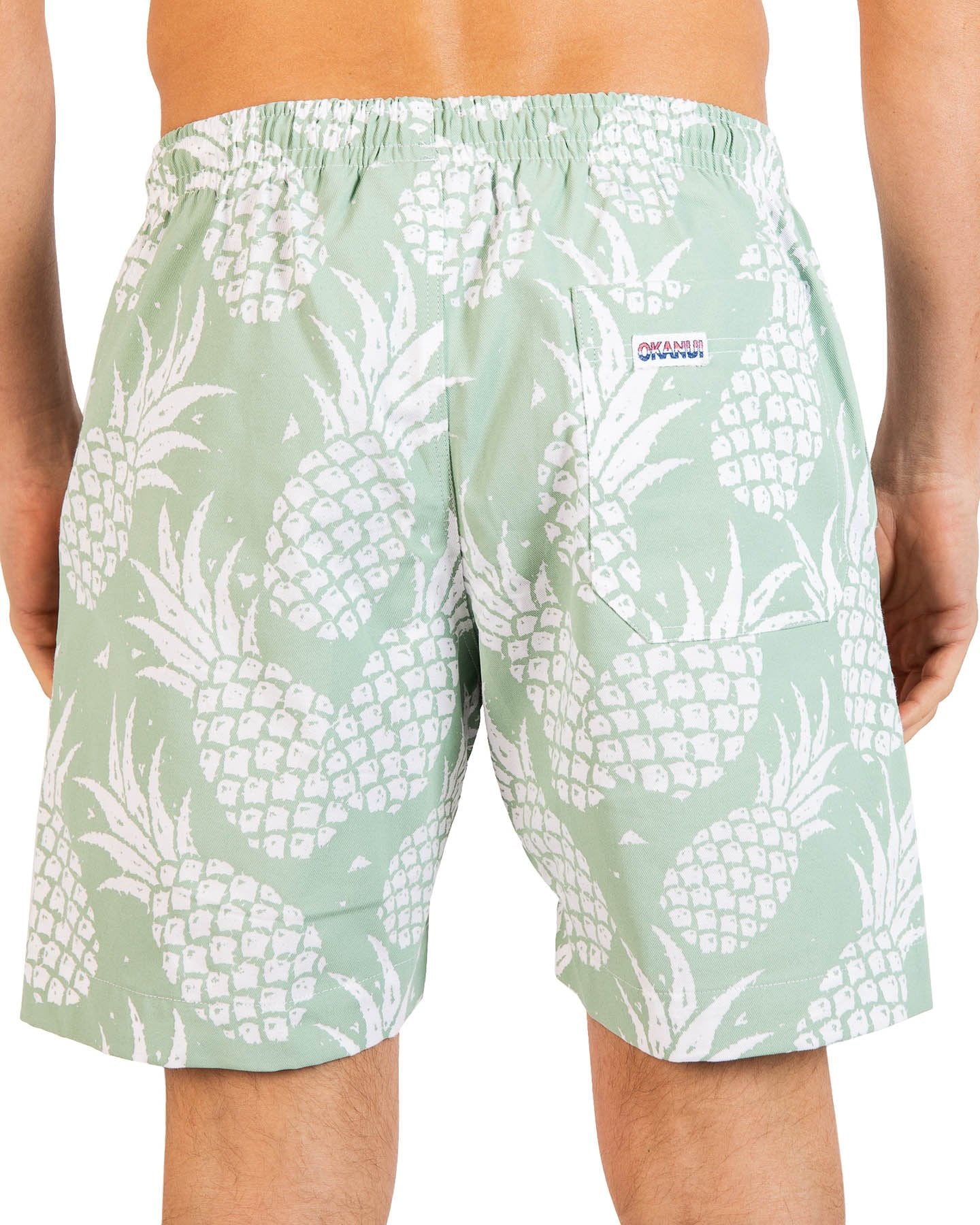 Mens - Classic Short Shorts - Pineapples Mint - Australian Made – SURF ...